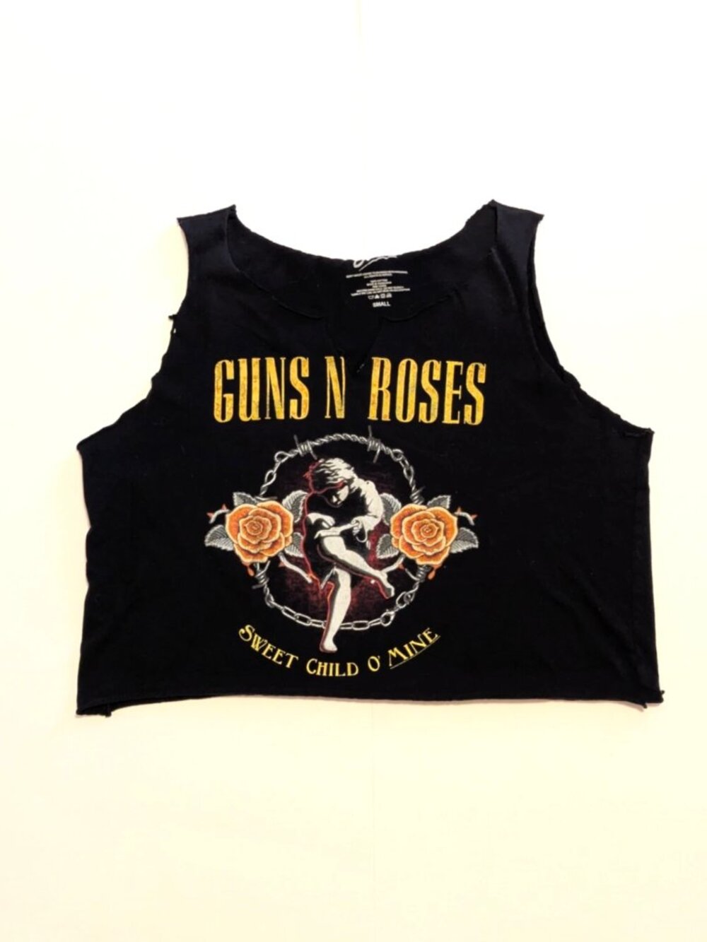 Guns N' Roses Sweet Child O' Mine Cropped Tank Bravado Licensed Small